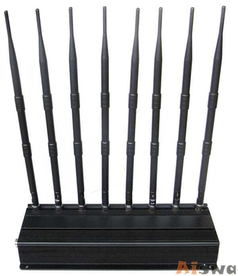 8 emittente di disturbo di VHF di frequenza ultraelevata delle antenne 16W, emittente di disturbo senza fili 315Mhz/433Mhz di Wimax di Internet di 4G Lte