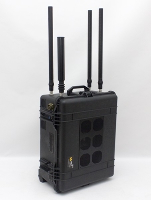 8 protezione portatile di potere VIP del rimescolatore 400w dell'emittente di disturbo del segnale della bomba di frequenza ultraelevata di VHF delle bande
