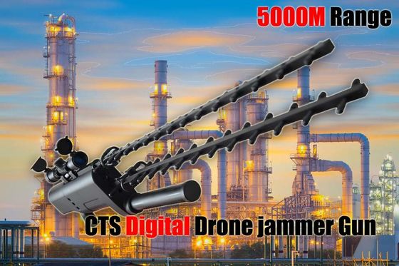 qualità  Handheld Portable Drone Jammer Gun Lightweight Super Range For Military fabbrica