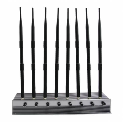 Dispositivo senza fili dell'emittente di disturbo del segnale di CDMA 2G 3G 4G, 8 gamma di blocco dell'emittente di disturbo 80m dell'antenna