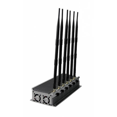 Stampo del segnale di GSM del dispositivo dell'emittente di disturbo di segnale WiFi di 6 antenne 1520-1670 megahertz
