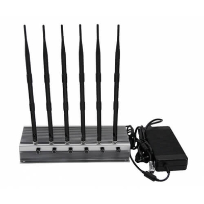 Stampo del segnale di GSM del dispositivo dell'emittente di disturbo di segnale WiFi di 6 antenne 1520-1670 megahertz