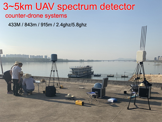 sistema di rilevamento del fuco di spettro di 3~5kM 5° RMS IP65 3s
